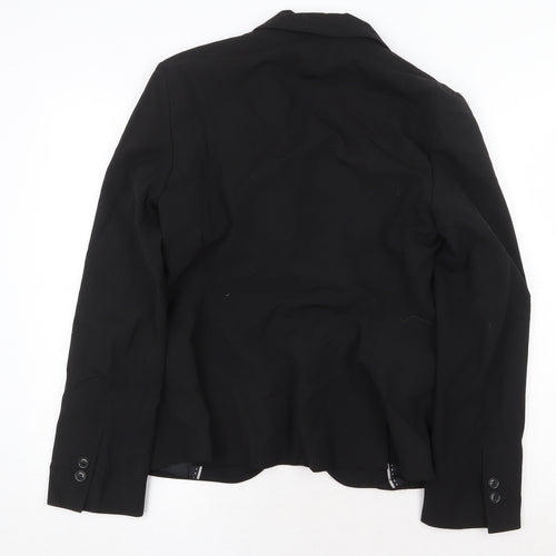 Kookai Womens Black Jacket Blazer Size 10 Button