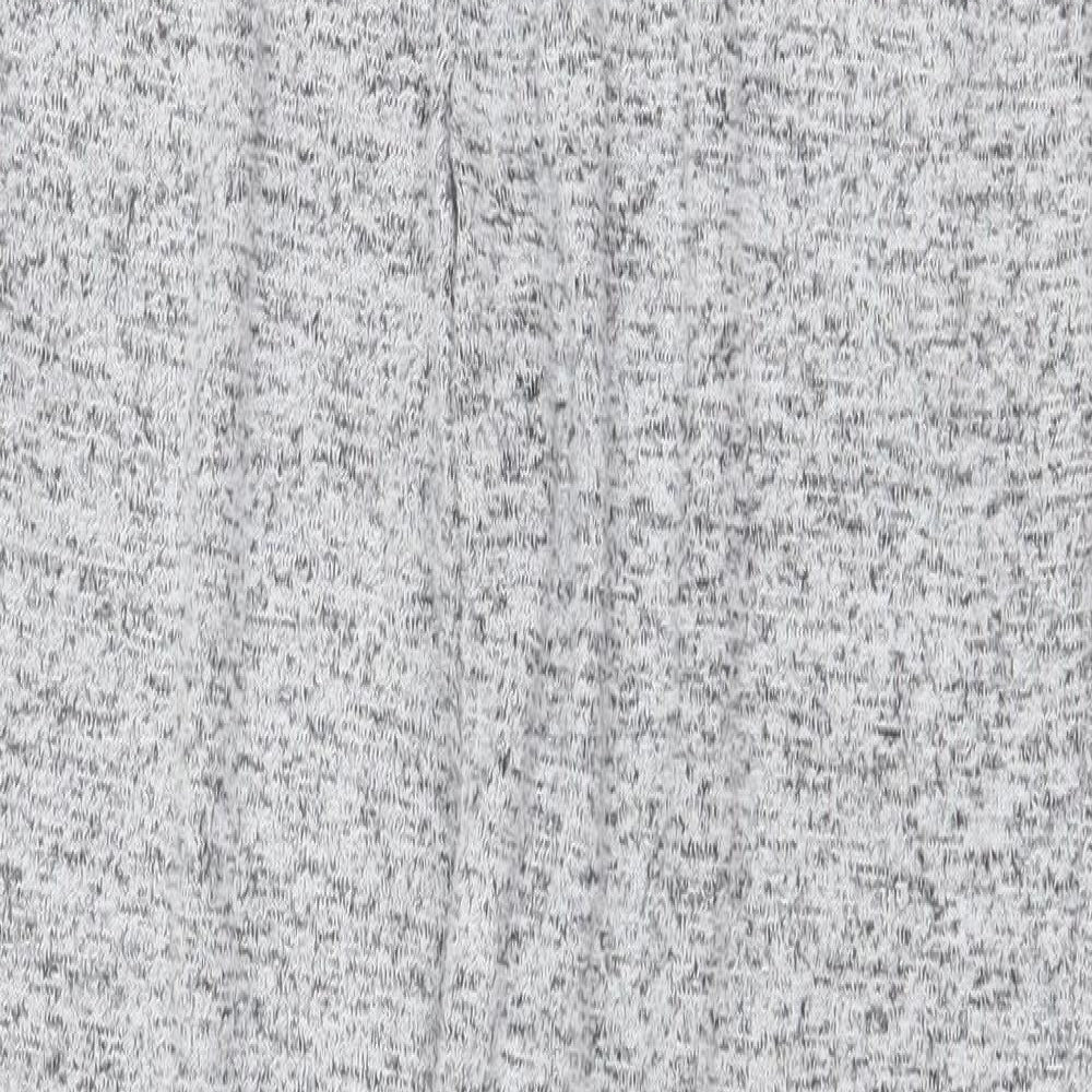 Topshop Womens Grey Polyester Jogger Trousers Size 10 Regular Drawstring