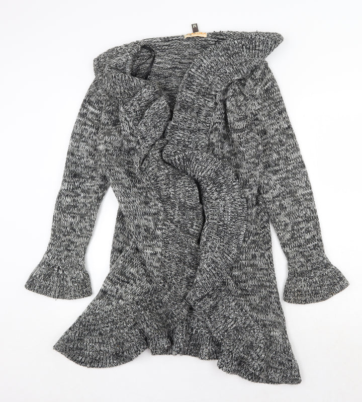 Sakura Womens Green V-Neck Wool Cardigan Jumper Size M