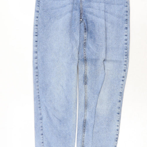 Pieces Womens Blue Cotton Skinny Jeans Size XS Regular Zip