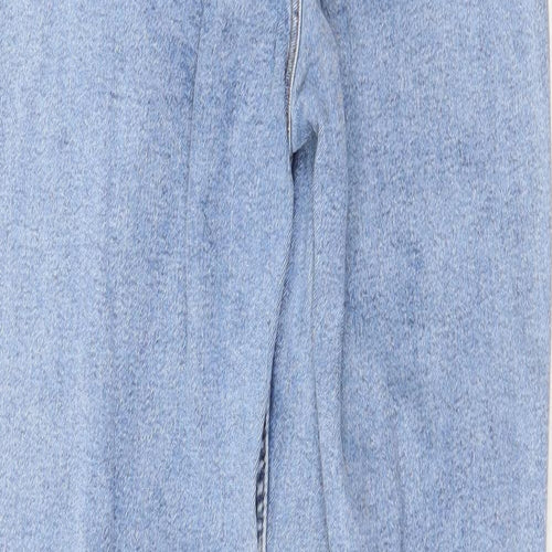 Pieces Womens Blue Cotton Skinny Jeans Size XS Regular Zip