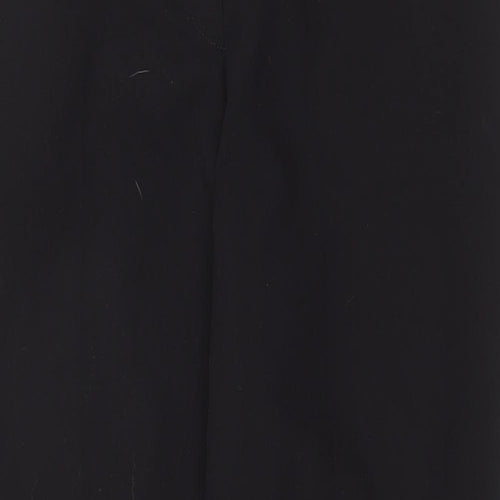 Dorothy Perkins Womens Black Polyester Trousers Size 10 Regular Zip