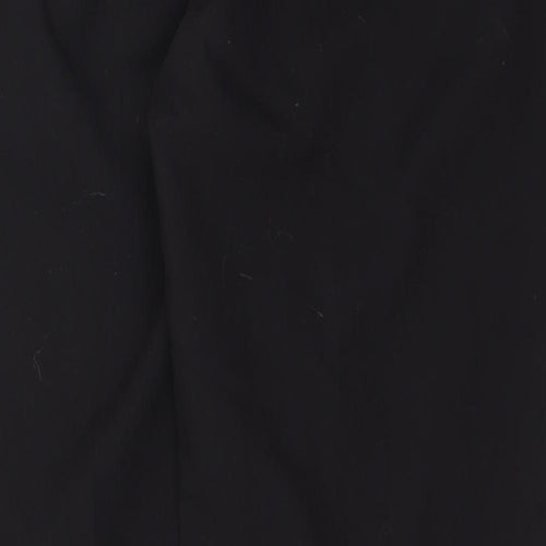 Dorothy Perkins Womens Black Polyester Trousers Size 10 Regular Zip