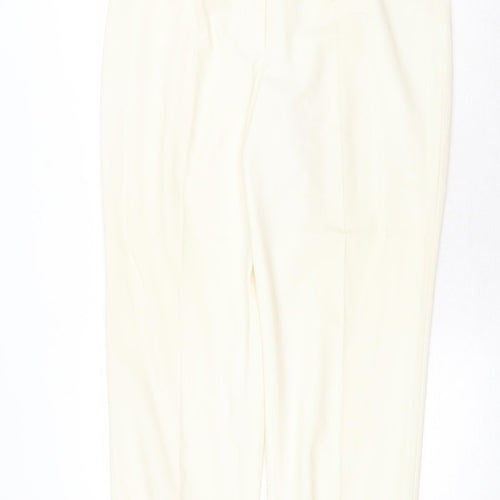 Boutique Bis Womens Ivory Polyester Trousers Size 20 Regular Zip