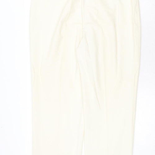 Boutique Bis Womens Ivory Polyester Trousers Size 20 Regular Zip