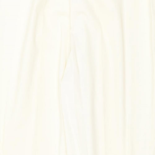 Boutique Bis Womens Ivory Polyester Trousers Size 20 Regular Zip