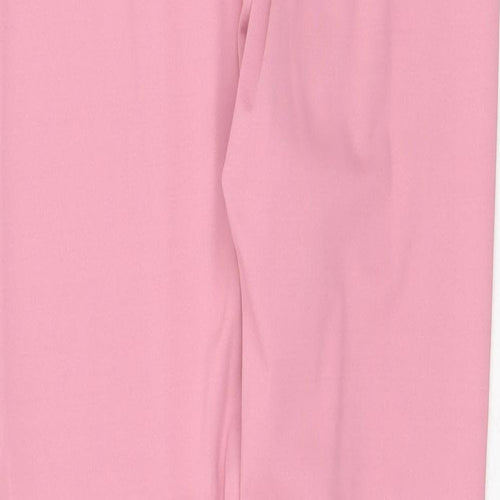 Misspap Womens Pink Polyester Jogger Leggings Size 10 Regular Pullover