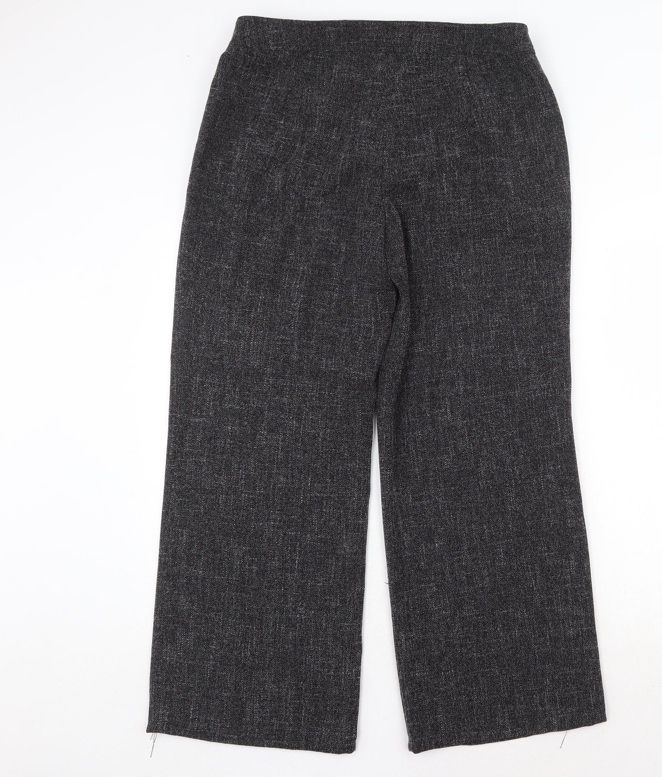 Viyella Womens Grey Wool Trousers Size 34 in Regular Zip