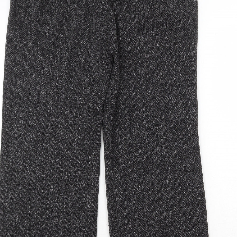 Viyella Womens Grey Wool Trousers Size 34 in Regular Zip