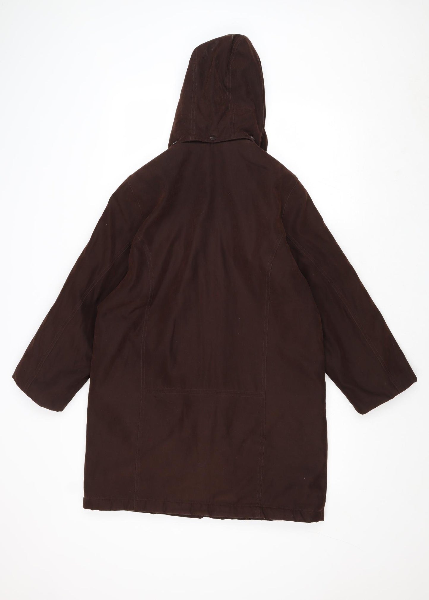 EWM Womens Brown Overcoat Coat Size 10 Zip