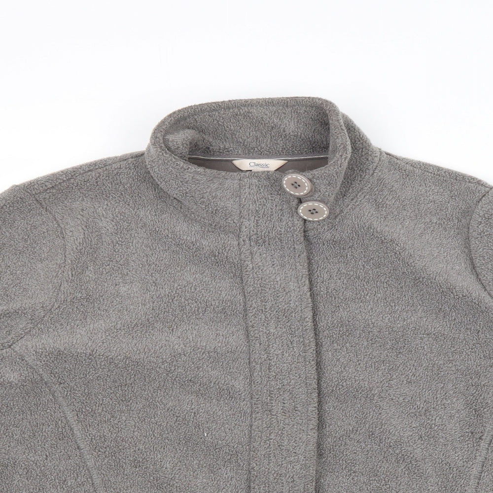 Classic Womens Grey Jacket Size 14 Zip