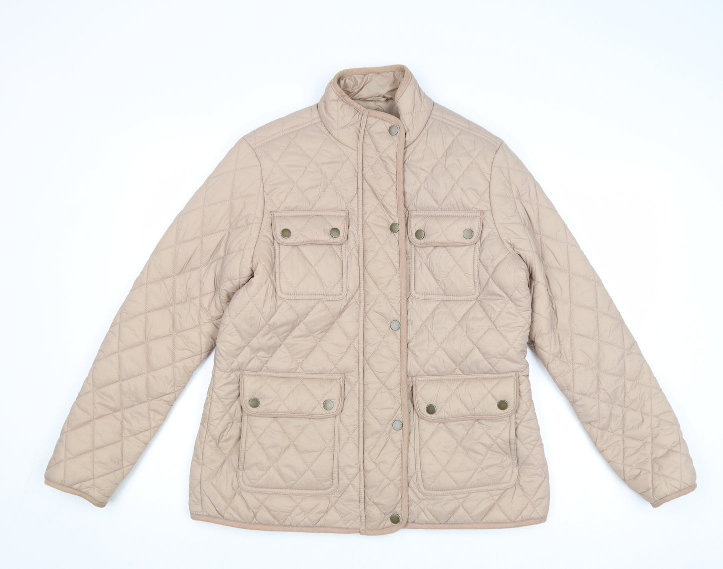Marks and Spencer Womens Beige Quilted Jacket Size 12