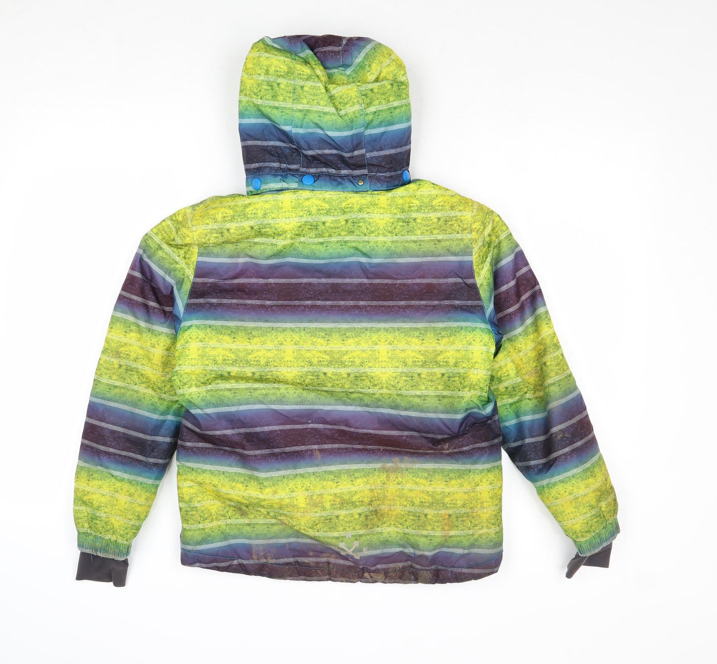 Crivit Boys Multicoloured Striped Windbreaker Jacket Size 9-10 Years Zip