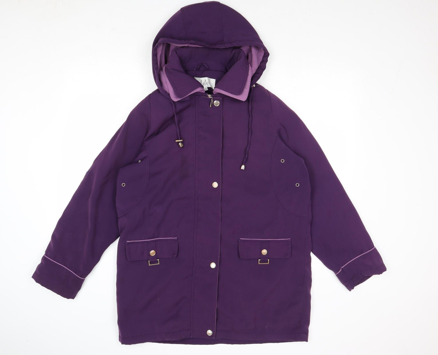 EWM Womens Purple Jacket Size 14 Zip