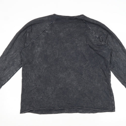 The Label Womens Grey Cotton Pullover Sweatshirt Size 12 Pullover