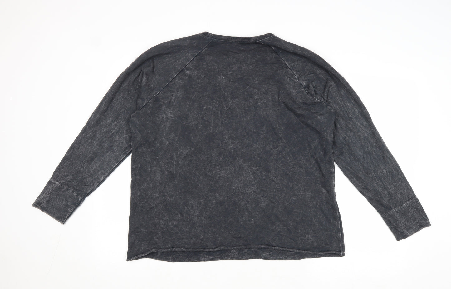 The Label Womens Grey Cotton Pullover Sweatshirt Size 12 Pullover