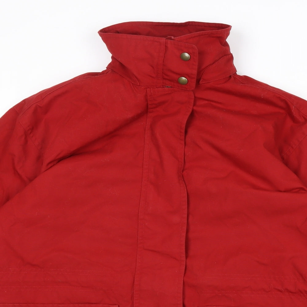 Lands' End Womens Red Jacket Size 6 Zip - Size 6-8