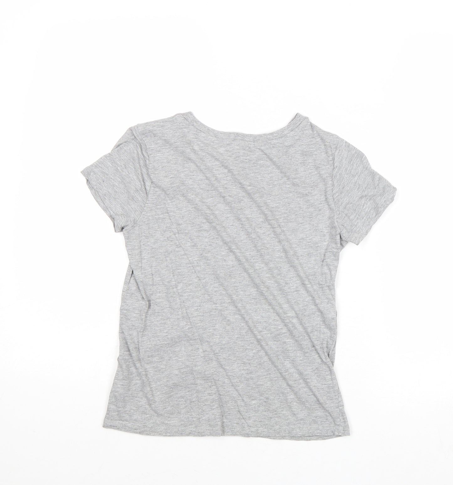 Divided by H&M Womens Grey Cotton Basic Tank Size 2XS Round Neck - Heart