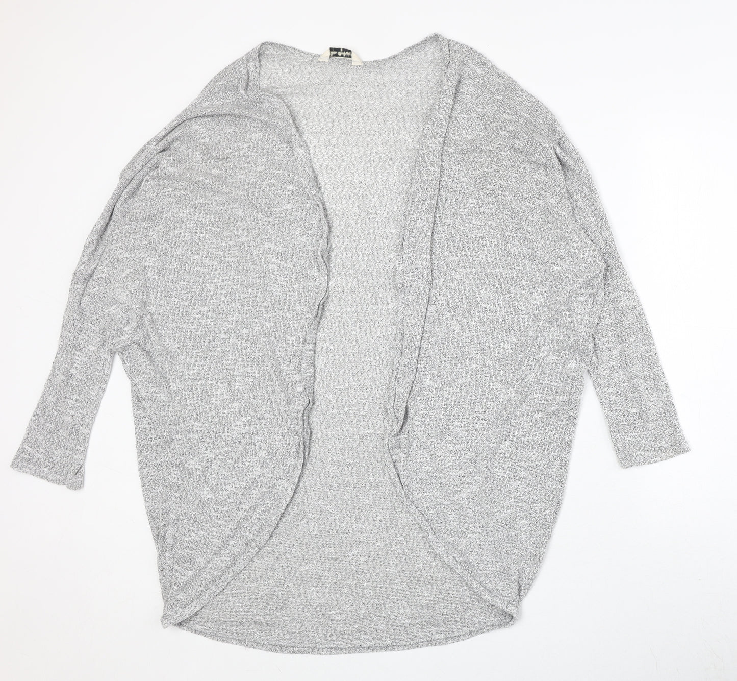 Miss Selfridge Womens Grey V-Neck Viscose Cardigan Jumper Size 10