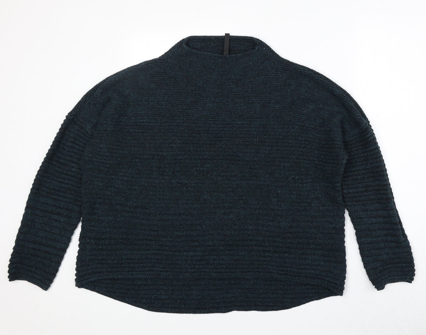 Woolworths Womens Blue High Neck Acrylic Pullover Jumper Size L