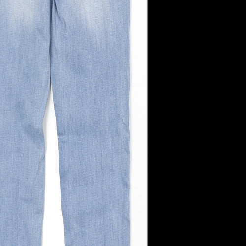 FB Sister Womens Blue Cotton Straight Jeans Size 27 in Regular Zip