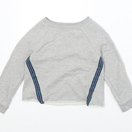 NEXT Girls Green Cotton Pullover Sweatshirt Size 6 Years Pullover