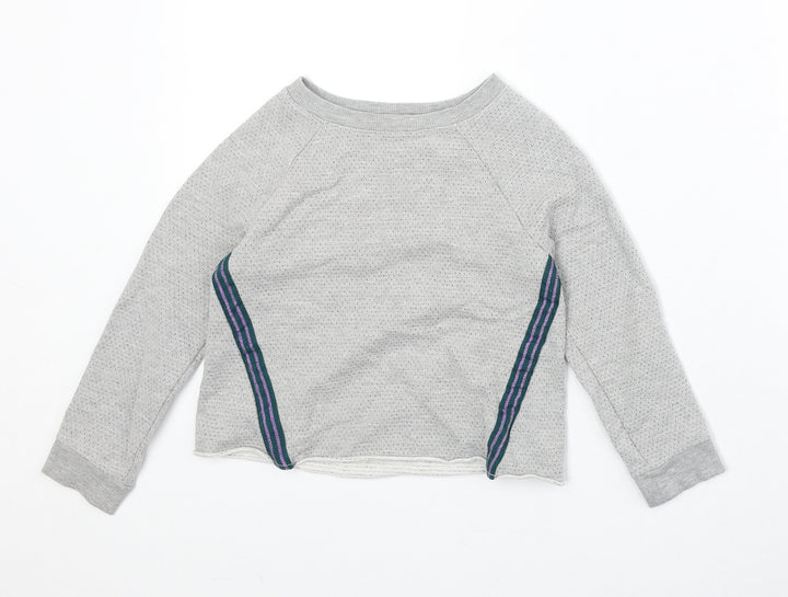 NEXT Girls Green Cotton Pullover Sweatshirt Size 6 Years Pullover