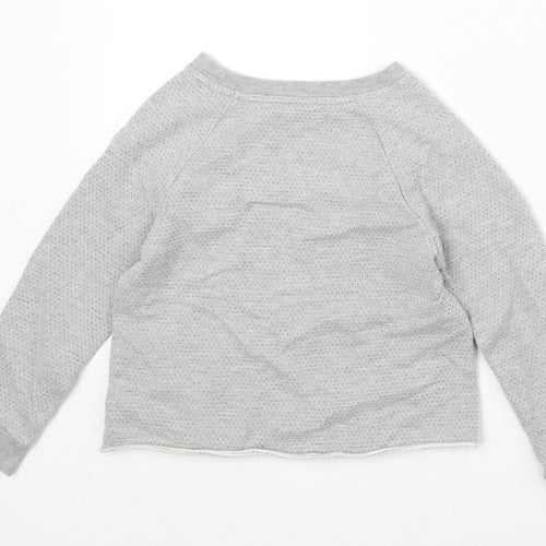 NEXT Girls Green Cotton Pullover Sweatshirt Size 6 Years Pullover