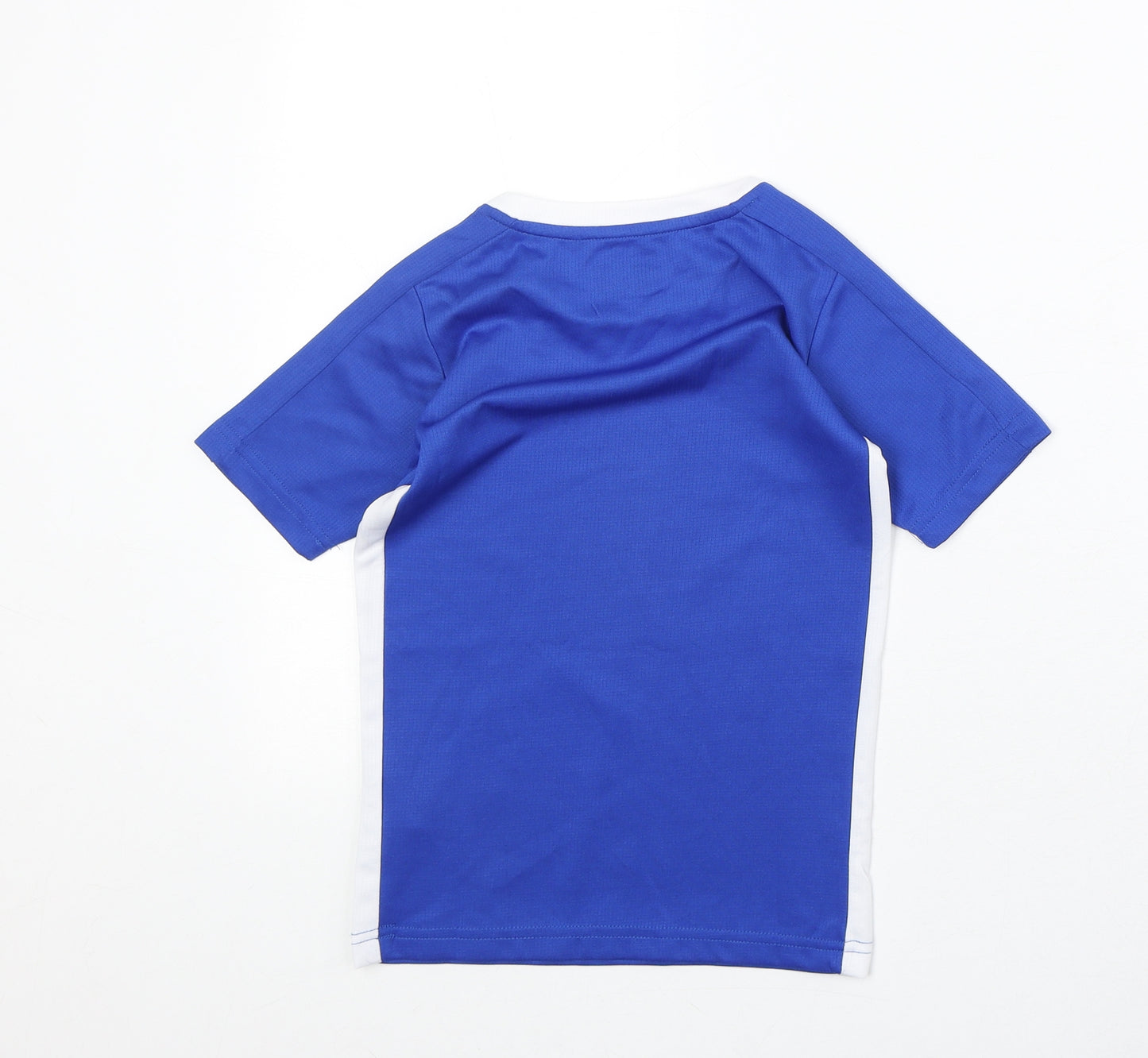 Sondico Boys Blue Polyester Basic T-Shirt Size 5-6 Years Round Neck Pullover