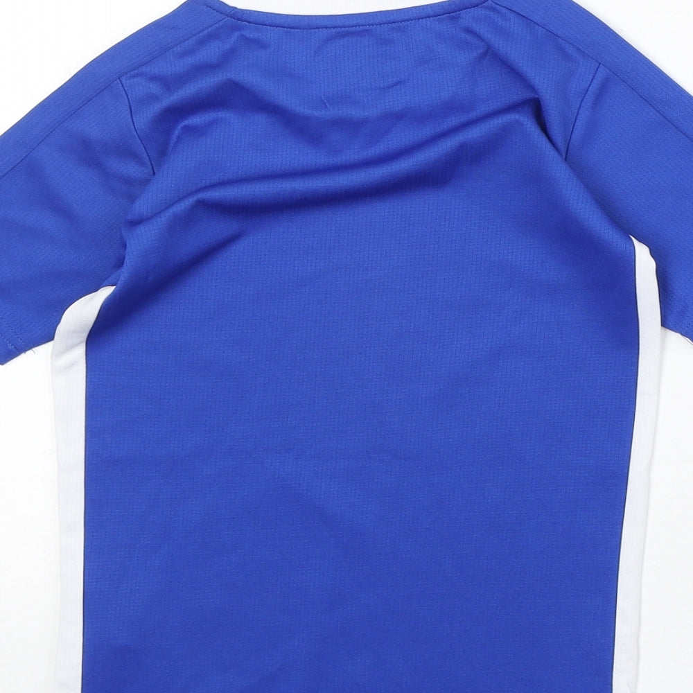 Sondico Boys Blue Polyester Basic T-Shirt Size 5-6 Years Round Neck Pullover