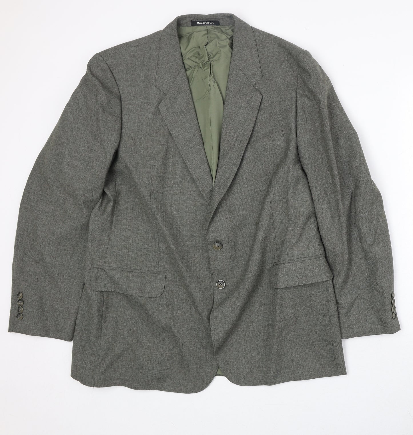 Marks and Spencer Mens Grey Polyester Jacket Suit Jacket Size 44 Regular