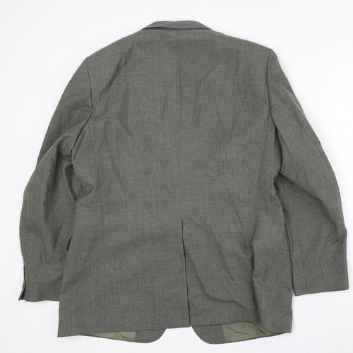 Marks and Spencer Mens Grey Polyester Jacket Suit Jacket Size 44 Regular