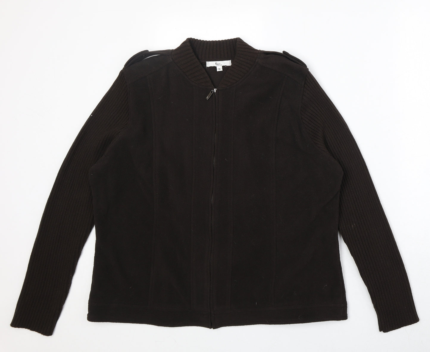 Klass Womens Brown Jacket Size XL Zip