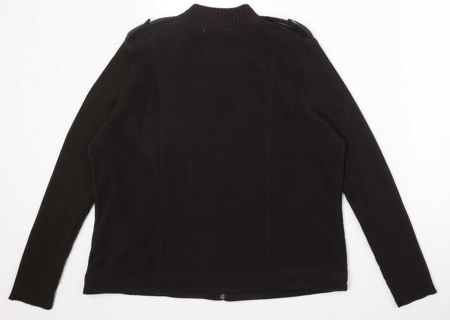 Klass Womens Brown Jacket Size XL Zip