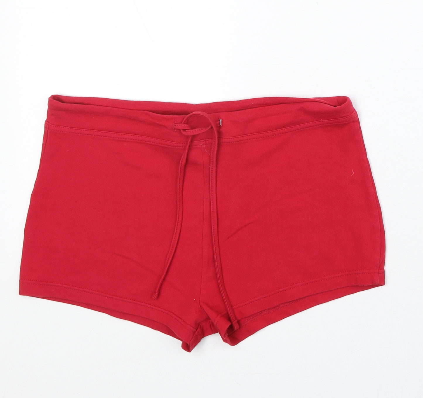 Bay Womens Pink Polyester Sweat Shorts Size 12 Regular Drawstring