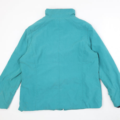 Klass Womens Blue Jacket Size 8 Zip