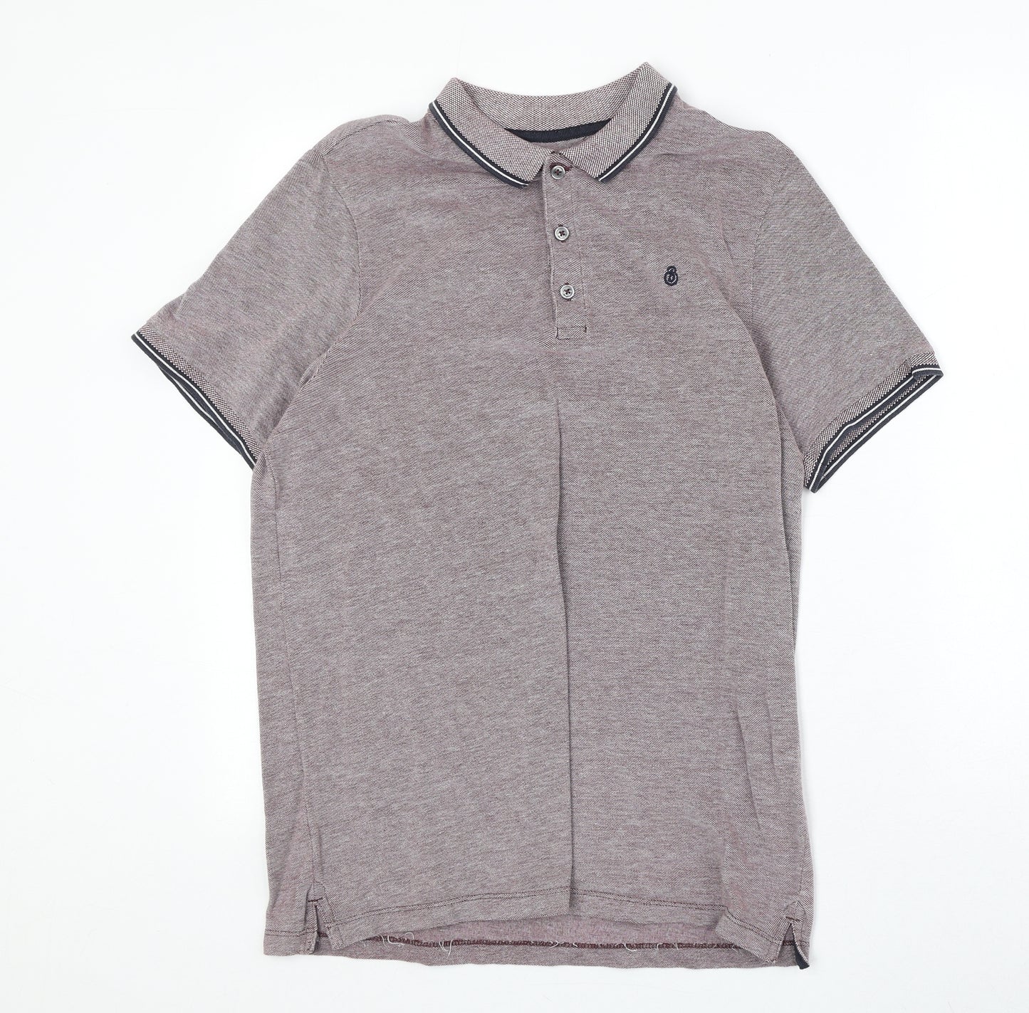Burton Mens Red 100% Cotton Polo Size M Collared Button