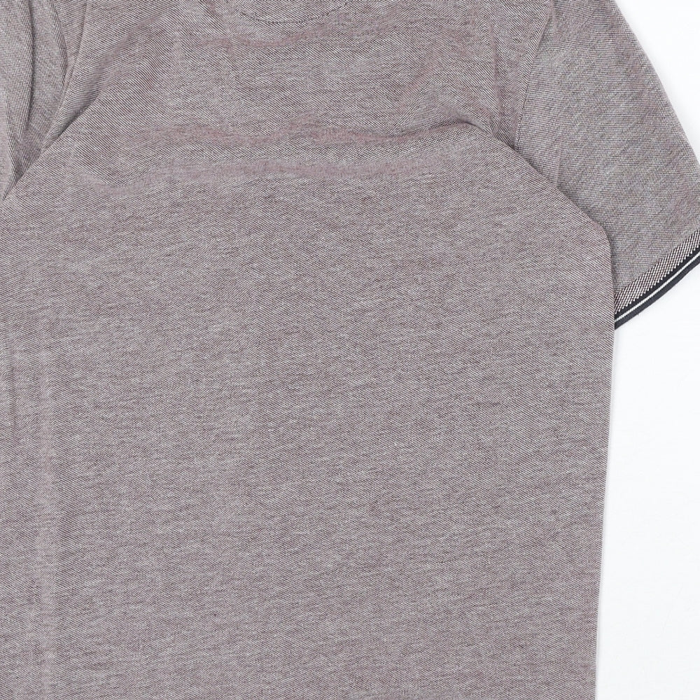 Burton Mens Red 100% Cotton Polo Size M Collared Button