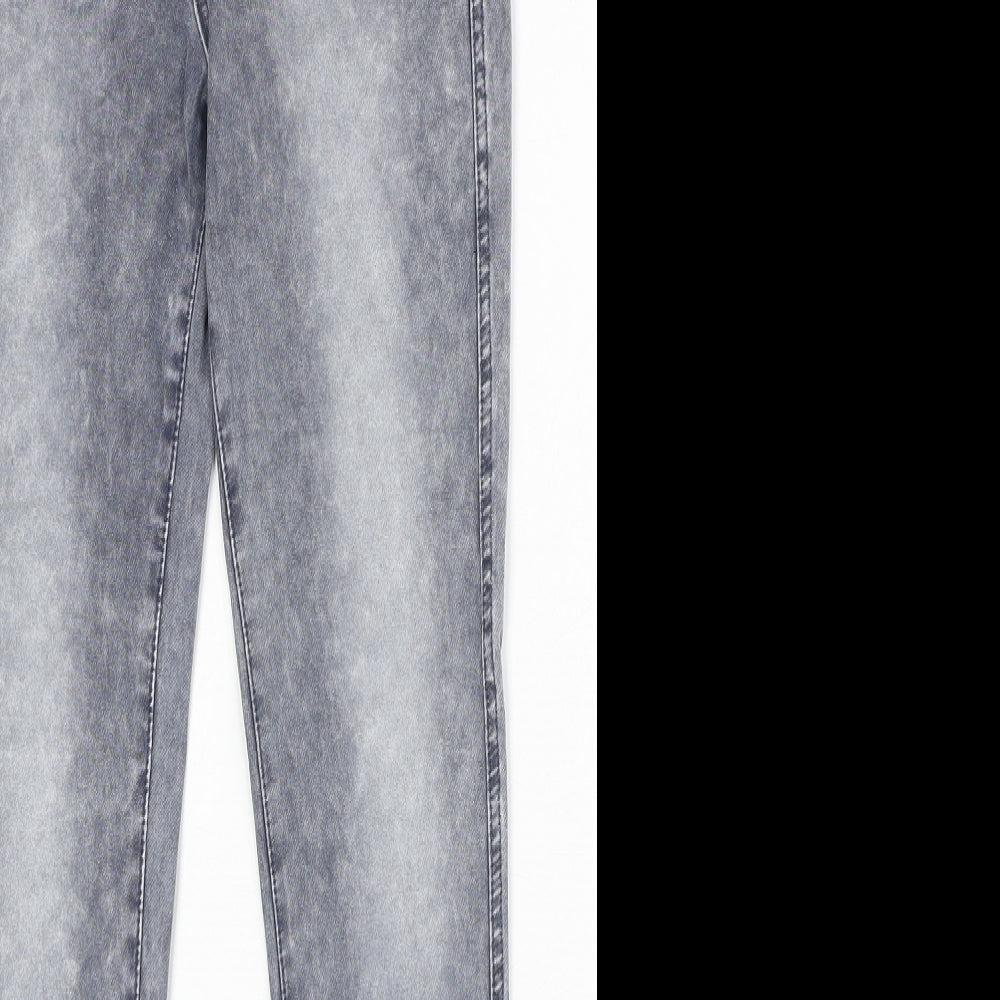 H&M Girls Blue Geometric Cotton Skinny Jeans Size 11-12 Years Regular Pullover