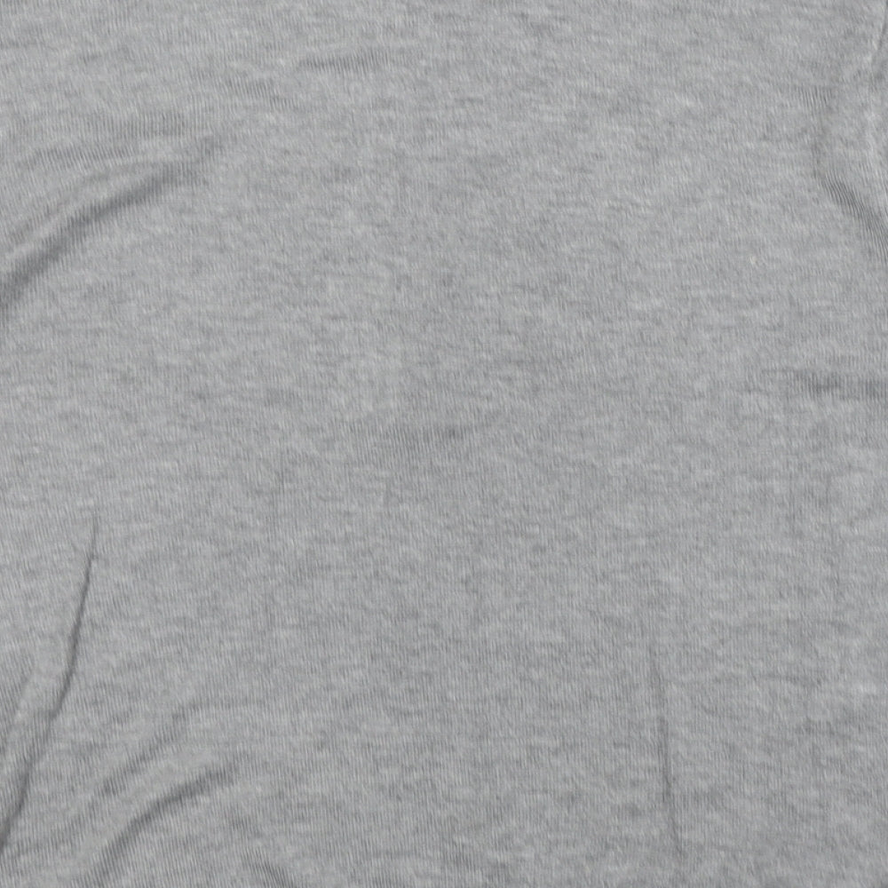 H&M Womens Grey Collared Viscose Pullover Jumper Size S