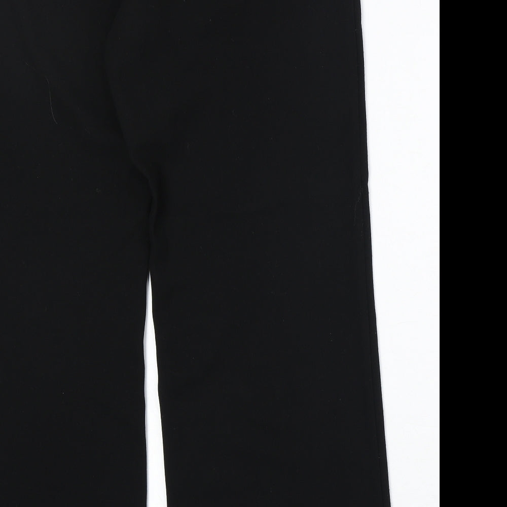 Marks and Spencer Womens Black Polyester Dress Pants Trousers Size 16 Regular Zip