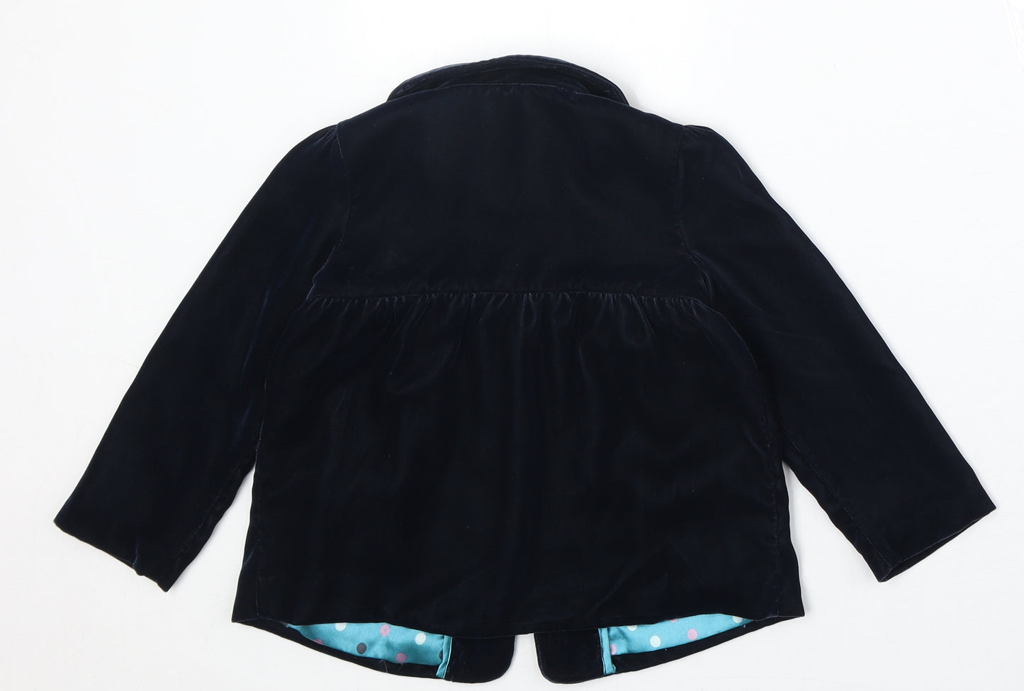 Marks and Spencer Girls Blue Jacket Size 3-4 Years Button