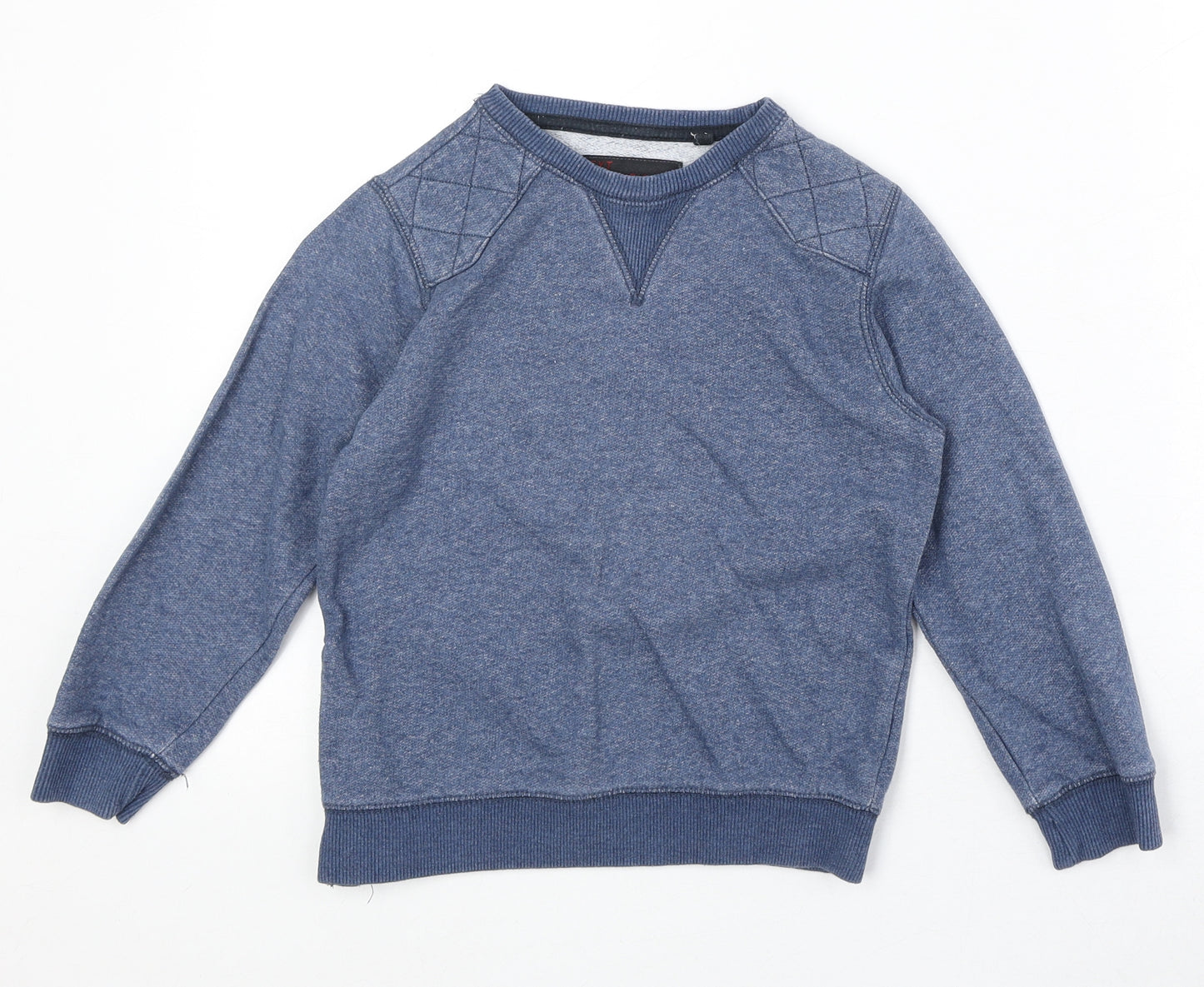 NEXT Boys Beige Cotton Pullover Sweatshirt Size 6 Years Zip