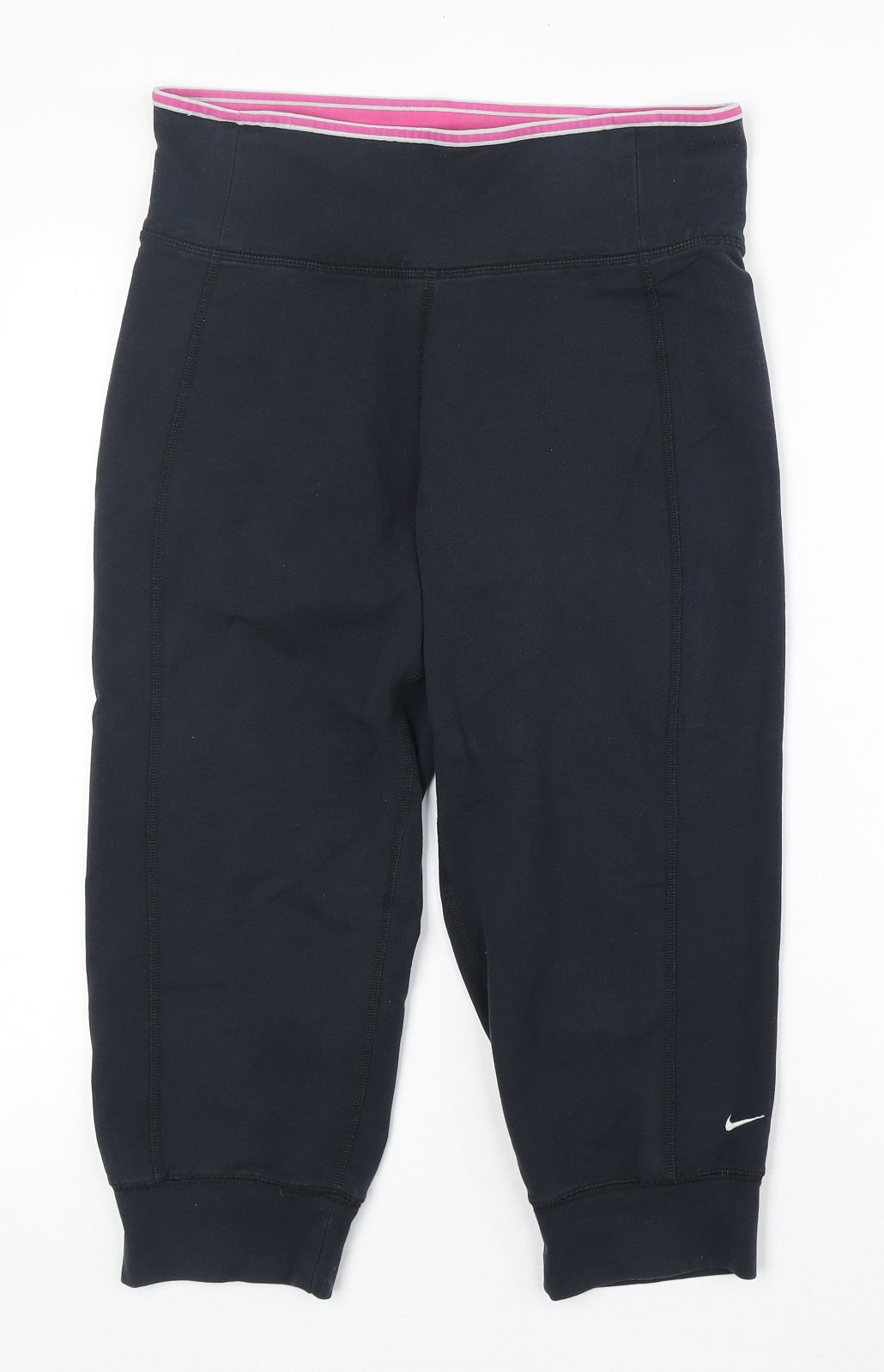 Nike Womens Blue Cotton Jogger Trousers Size S Regular