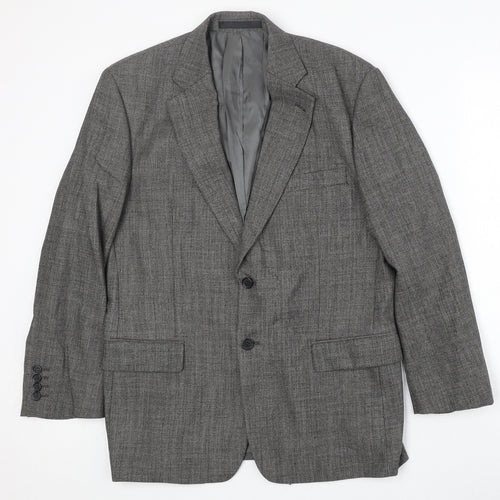 Marks and Spencer Mens Grey Wool Jacket Suit Jacket Size 40 Regular