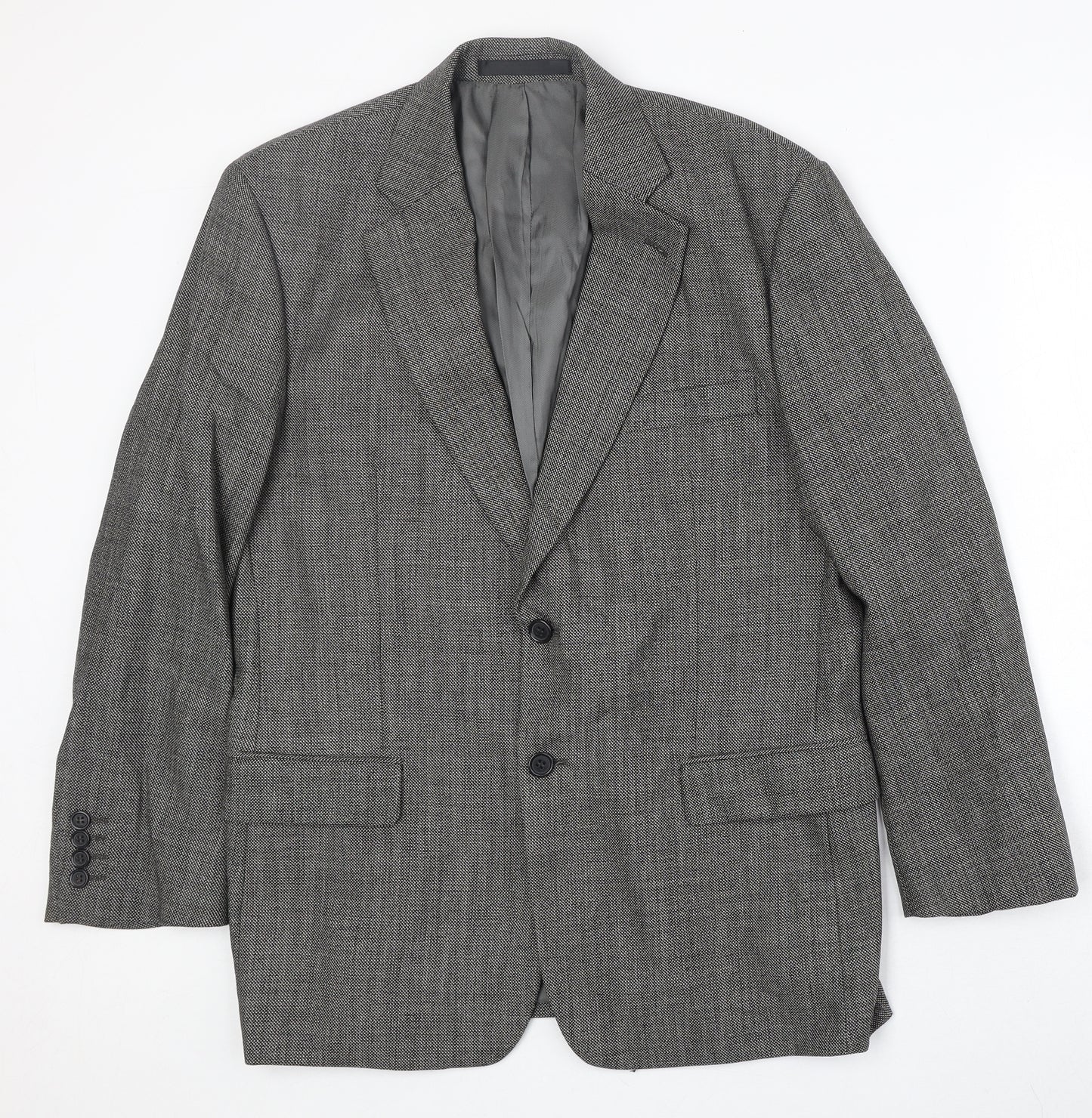 Marks and Spencer Mens Grey Wool Jacket Suit Jacket Size 40 Regular