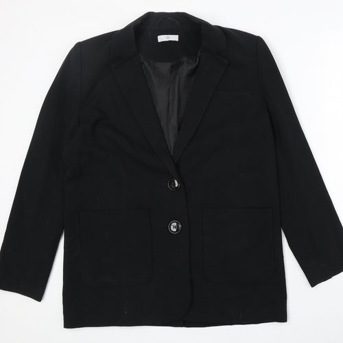 La Redoute Womens Black Polyester Jacket Suit Jacket Size 12