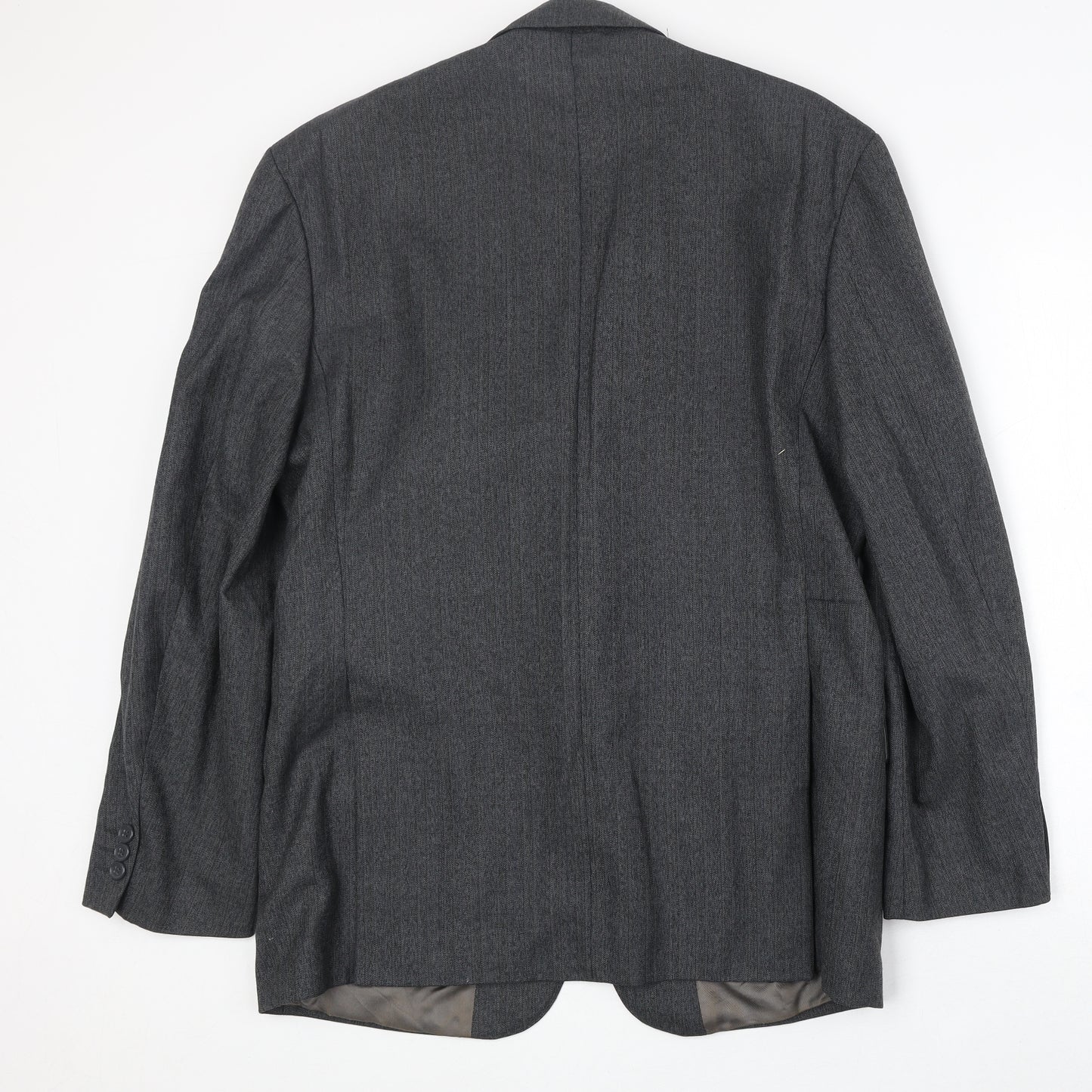 James Barry Mens Grey Polyester Jacket Suit Jacket Size 42 Regular