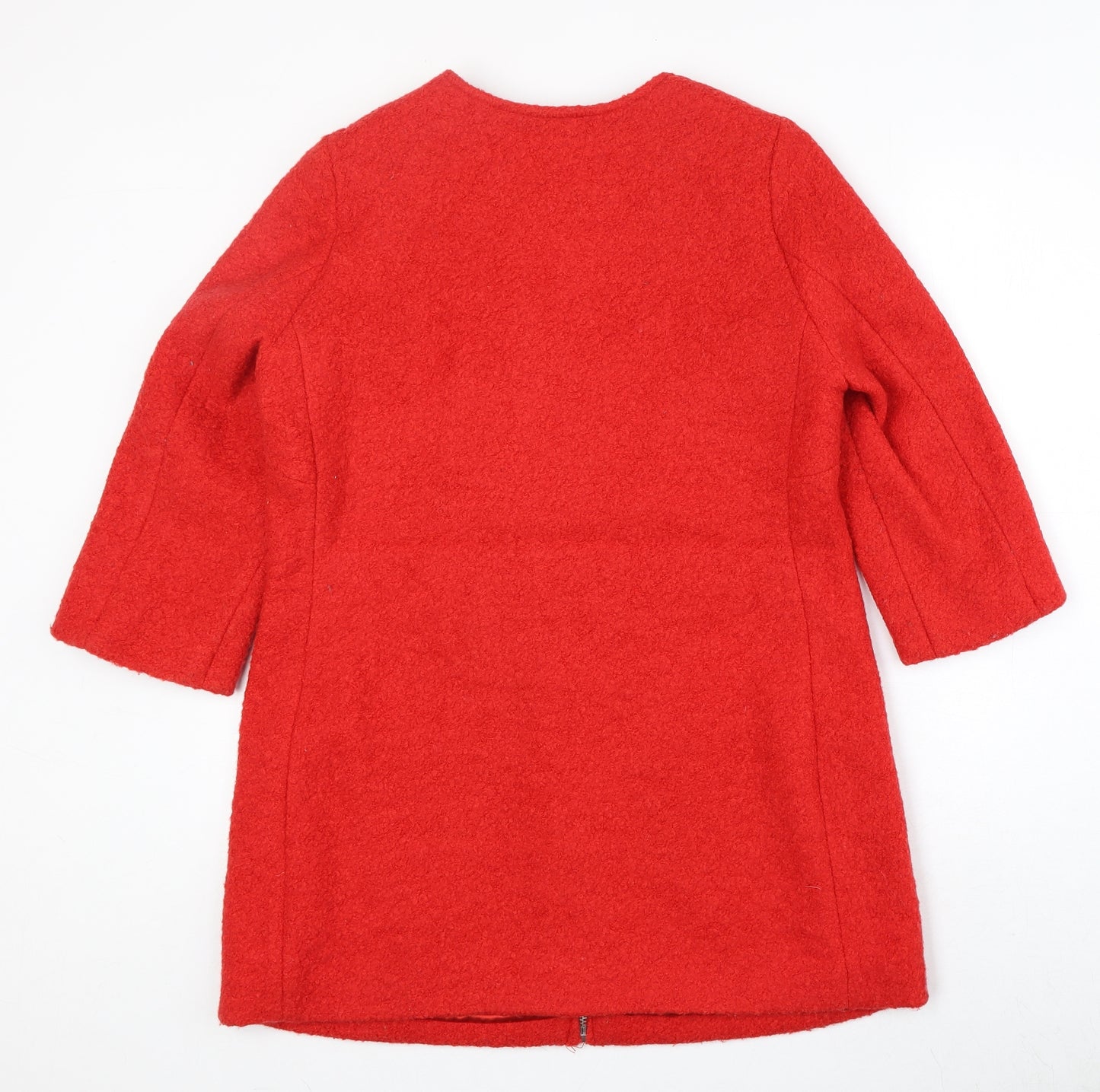 New Look Womens Red Jacket Size 12 Zip