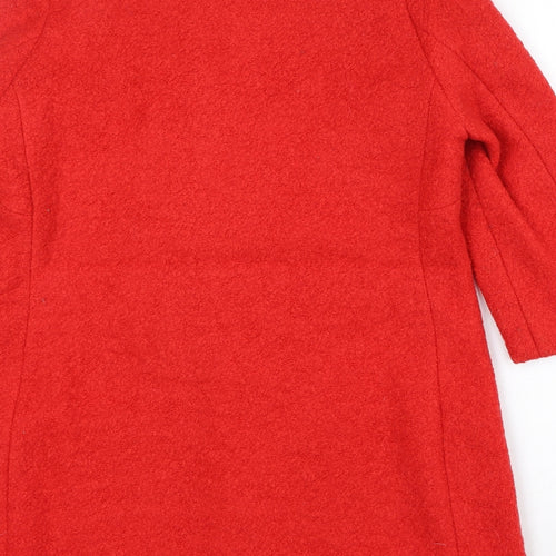 New Look Womens Red Jacket Size 12 Zip